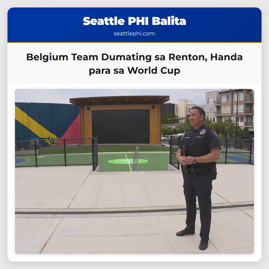 Belgium Team Dumating sa Renton Handa para sa World Cup