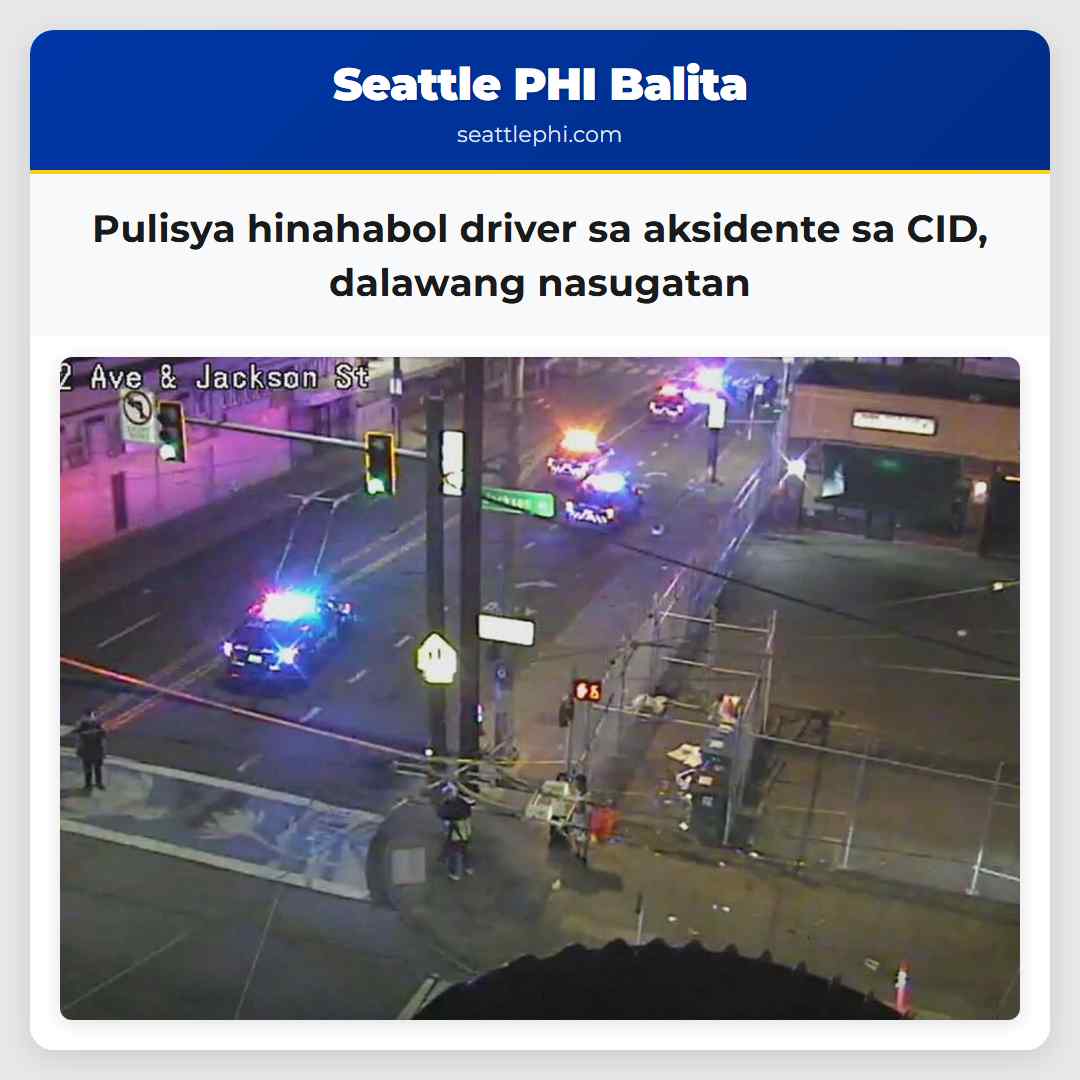 Pulisya hinahabol driver sa aksidente sa CID dalawang nasugatan