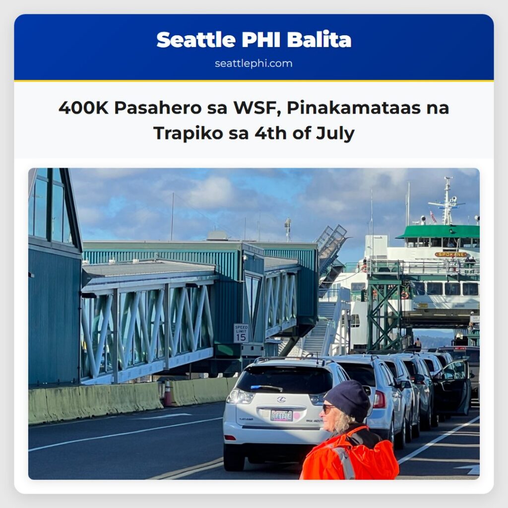 400K Pasahero sa WSF, Pinakamataas na Trapiko sa