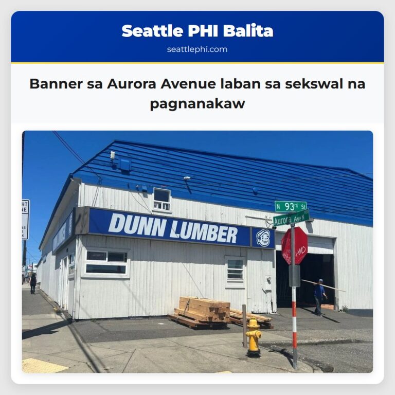 Banner sa Aurora Avenue laban sa sekswal na pagnanakaw
