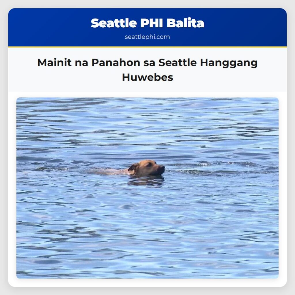 Mainit na Panahon sa Seattle Hanggang Huwebes