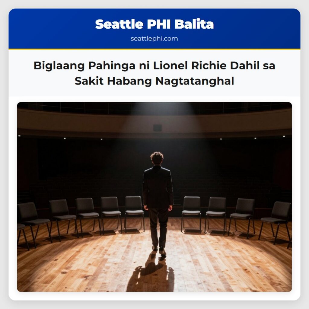 Biglaang Pahinga ni Lionel Richie Dahil sa Sakit