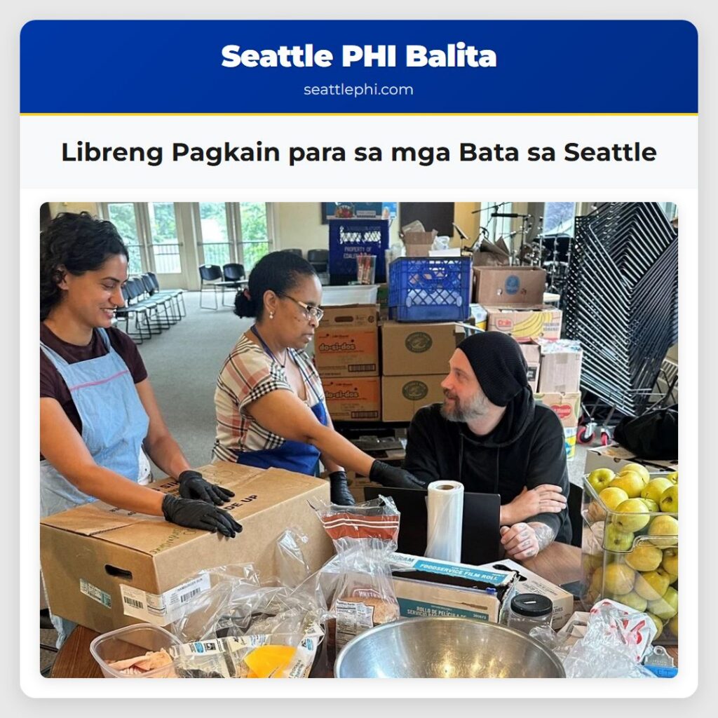 Libreng Pagkain para sa mga Bata sa Seattle