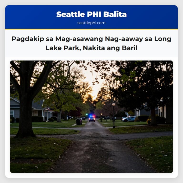 Pagdakip sa Mag-asawang Nag-aaway sa Long Lake Park Nakita ang Baril