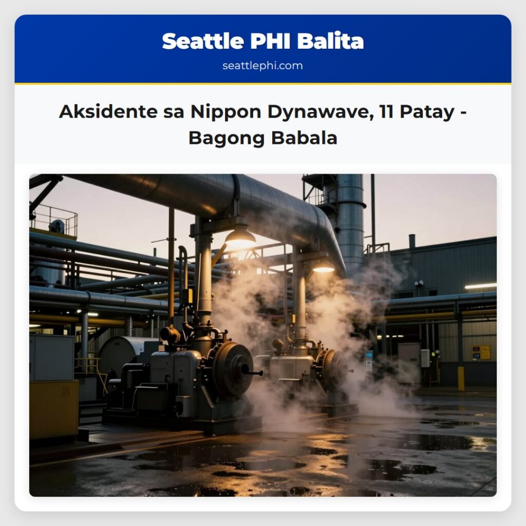 Aksidente sa Nippon Dynawave, 11 Patay - Bagong