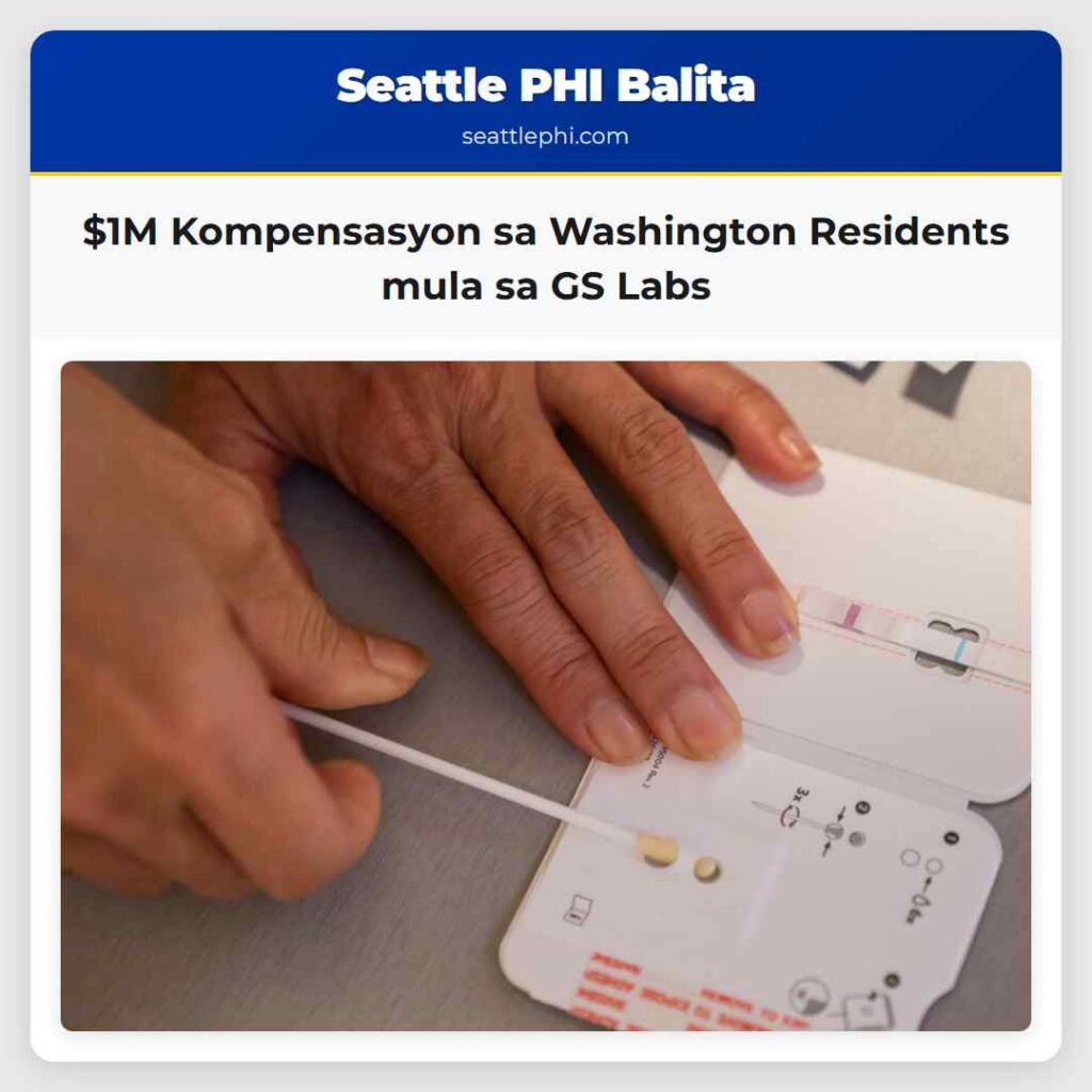 $1M Kompensasyon sa Washington Residents mula sa