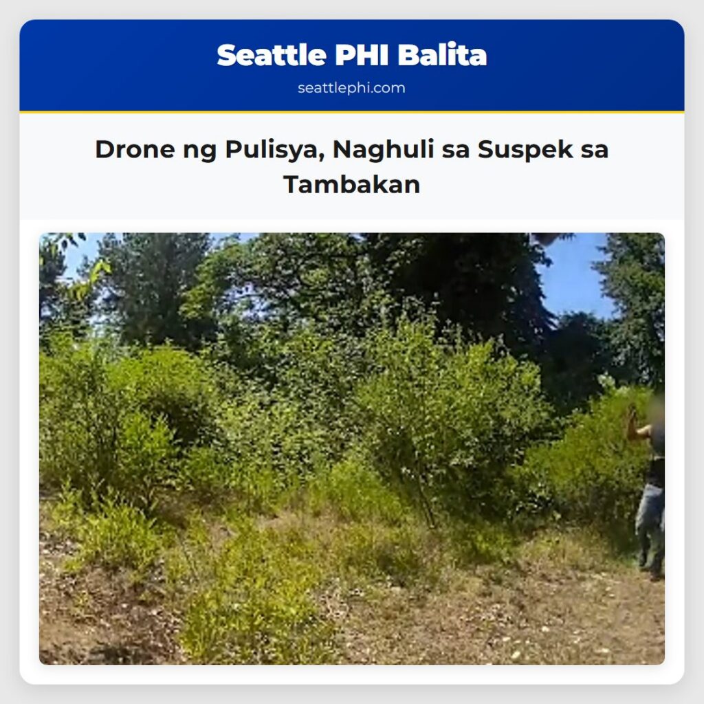 Drone ng Pulisya, Naghuli sa Suspek sa Tambakan