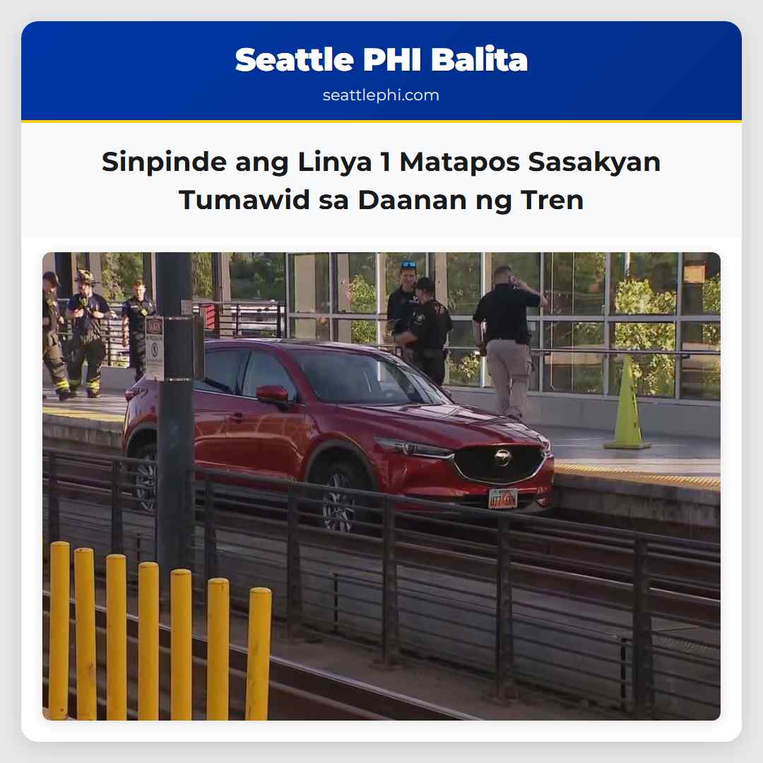 Sinpinde ang Linya 1 Matapos Sasakyan Tumawid sa