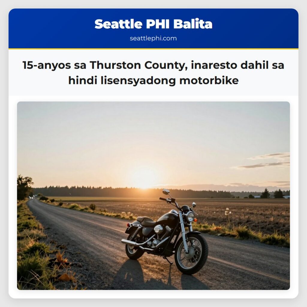 15-anyos sa Thurston County, inaresto dahil sa