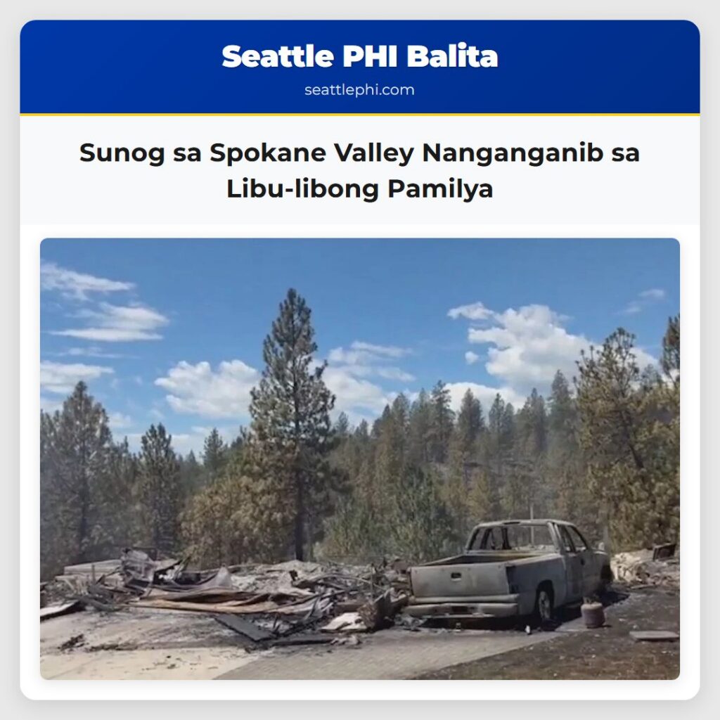 Sunog sa Spokane Valley Nanganganib sa