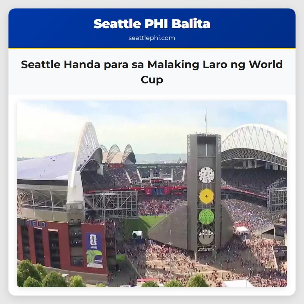 Seattle Handa para sa Malaking Laro ng World Cup