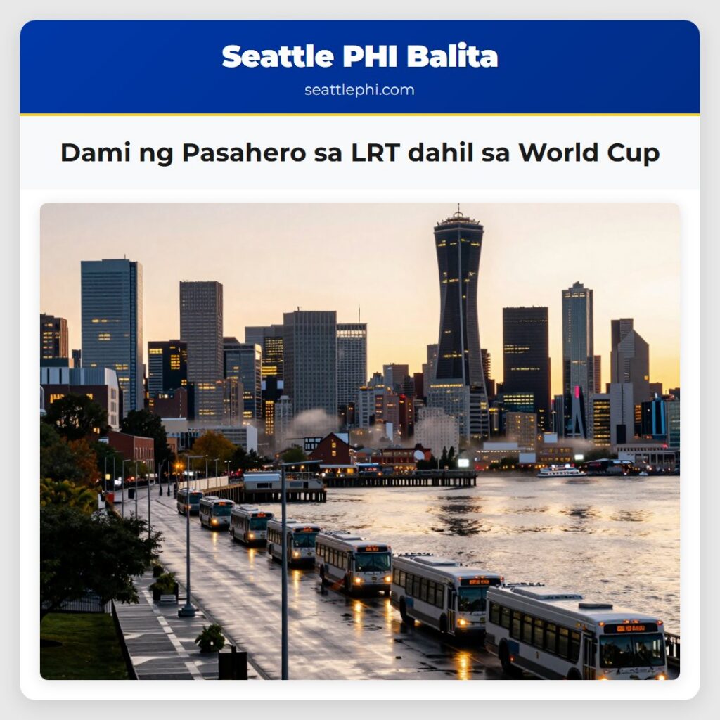 Dami ng Pasahero sa LRT dahil sa World Cup