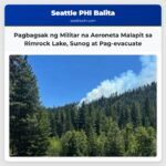 Pagbagsak ng Militar na Aeroneta Malapit sa Rimrock Lake Sunog at Pag-evacuate