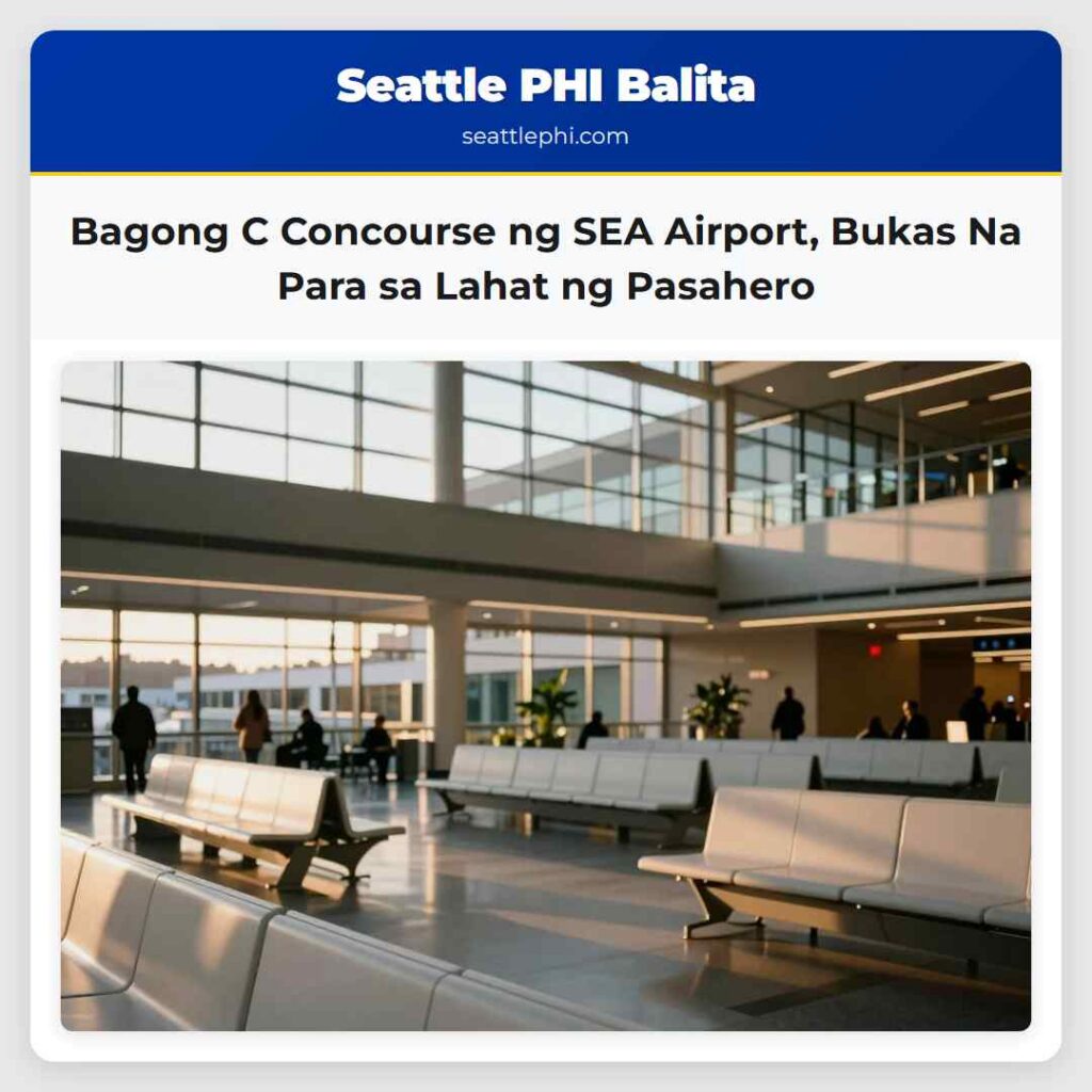 Bagong C Concourse ng SEA Airport, Bukas Na Para
