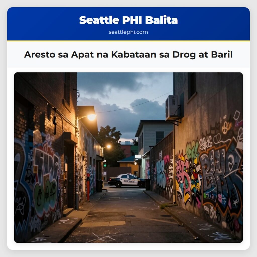 Aresto sa Apat na Kabataan sa Drog at Baril