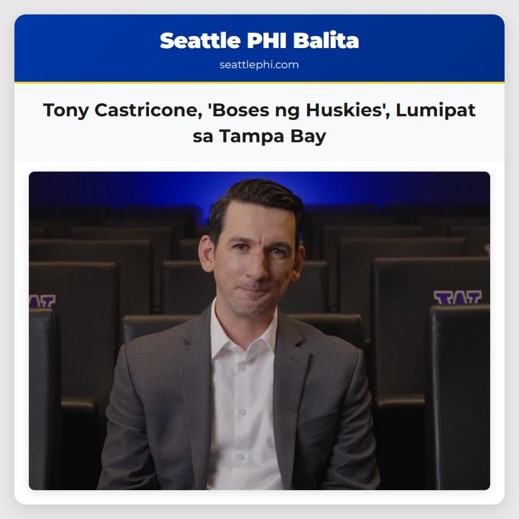 Tony Castricone, 'Boses ng Huskies', Lumipat sa