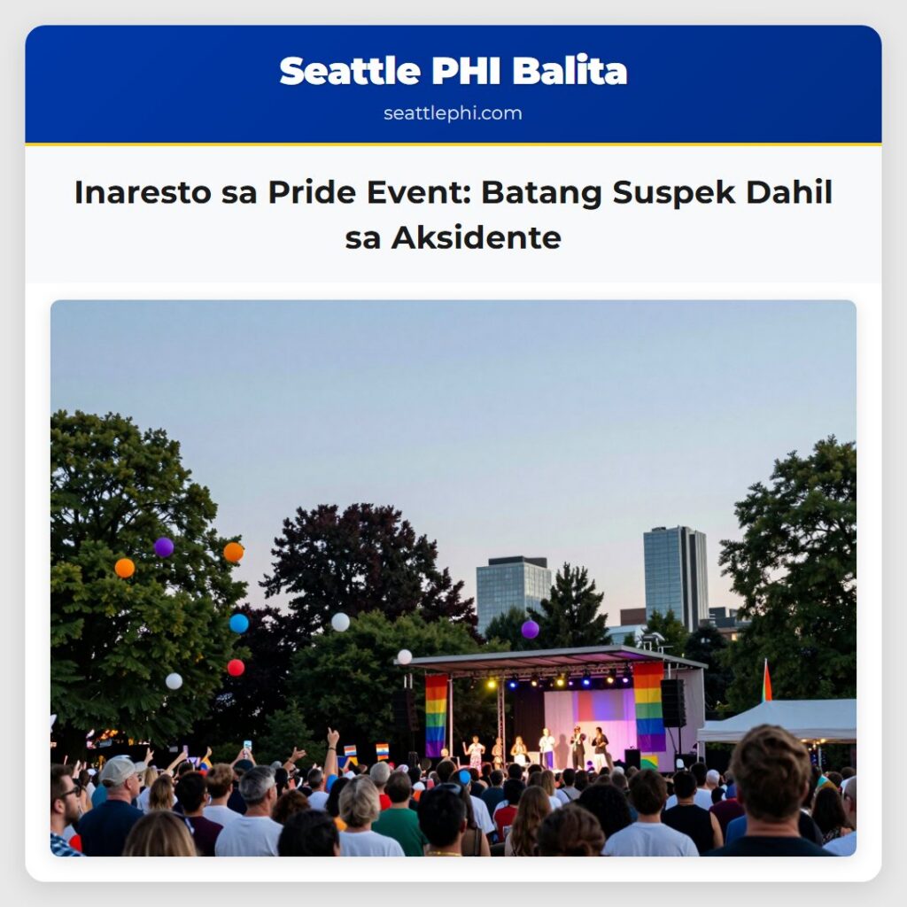 Inaresto sa Pride Event: Batang Suspek Dahil sa