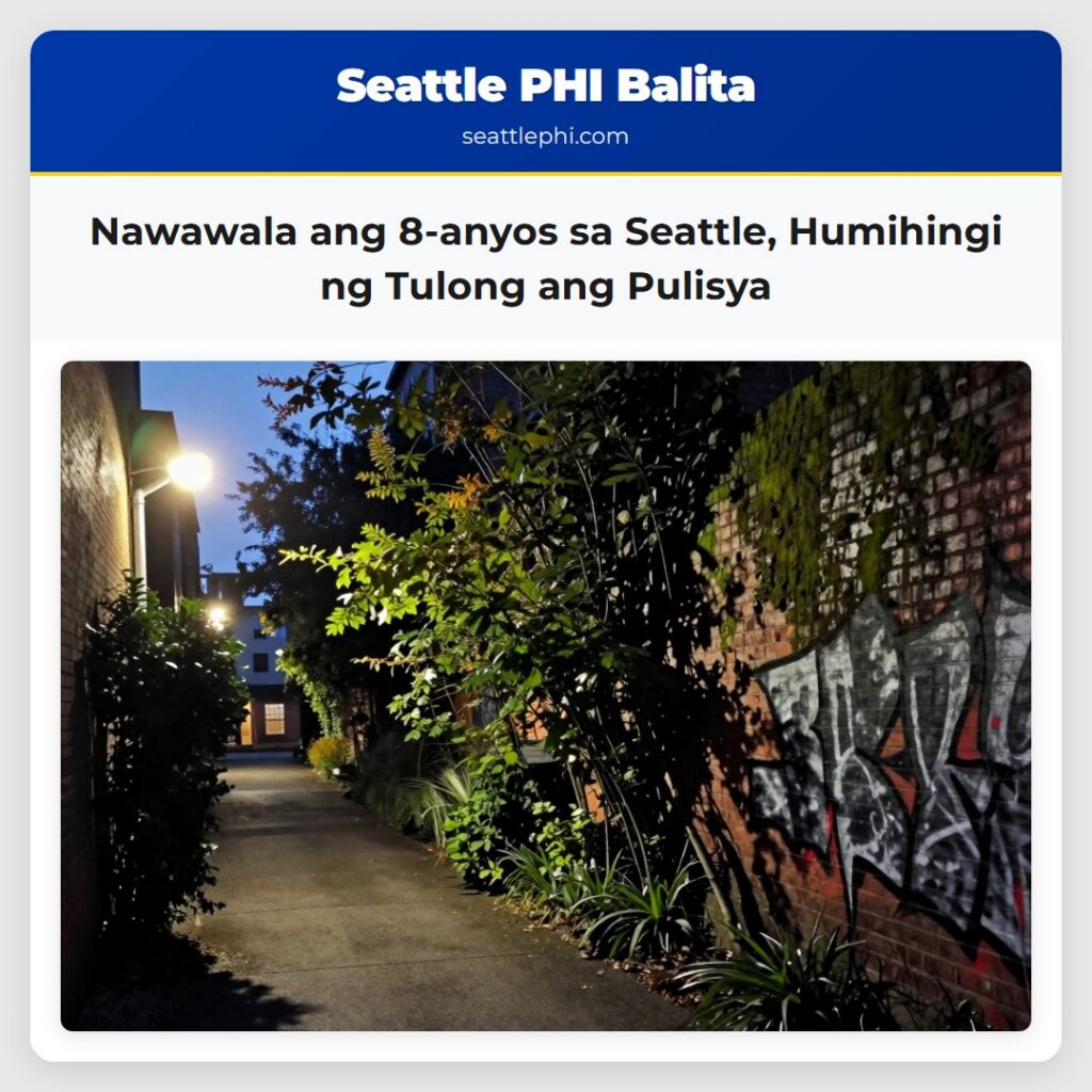 Nawawala ang 8-anyos sa Seattle, Humihingi ng