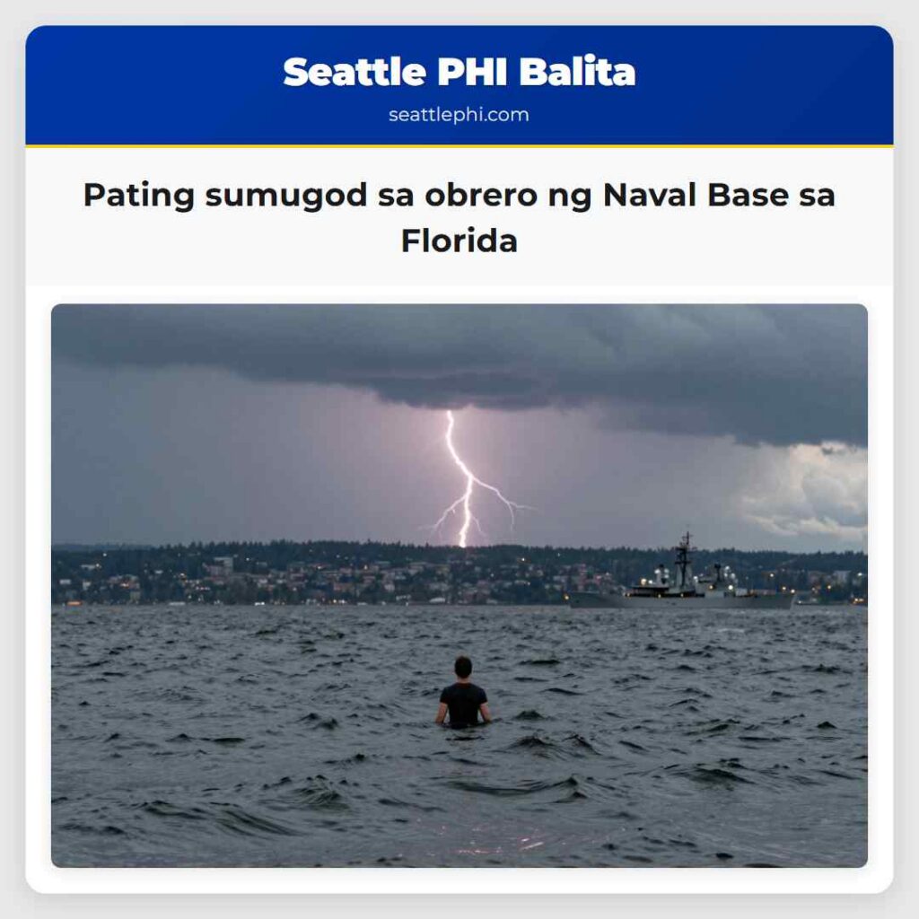 Pating sumugod sa obrero ng Naval Base sa Florida