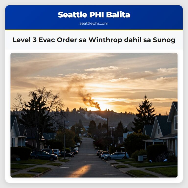 Level 3 Evac Order sa Winthrop dahil sa Sunog