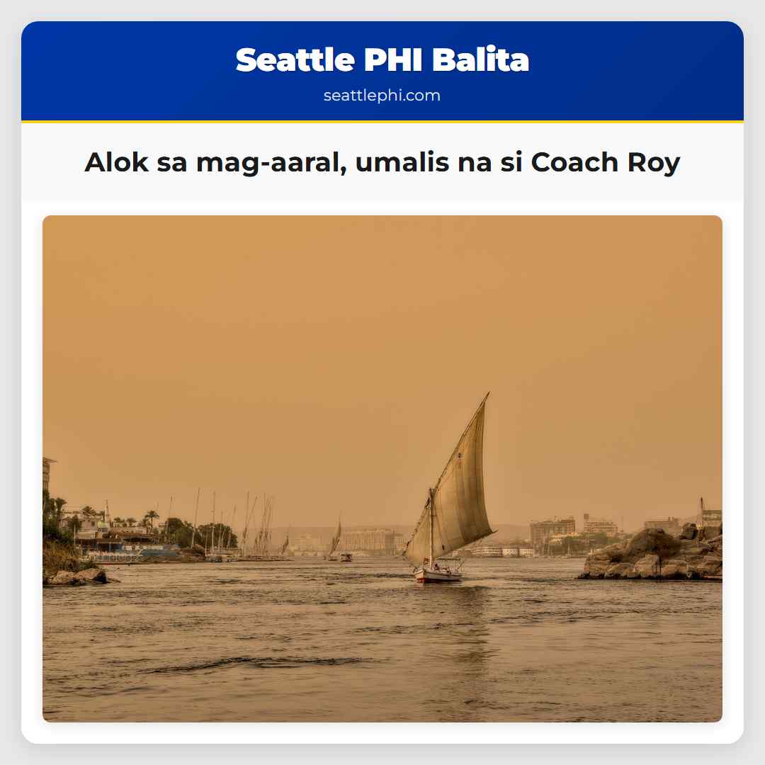Alok sa mag-aaral umalis na si Coach Roy