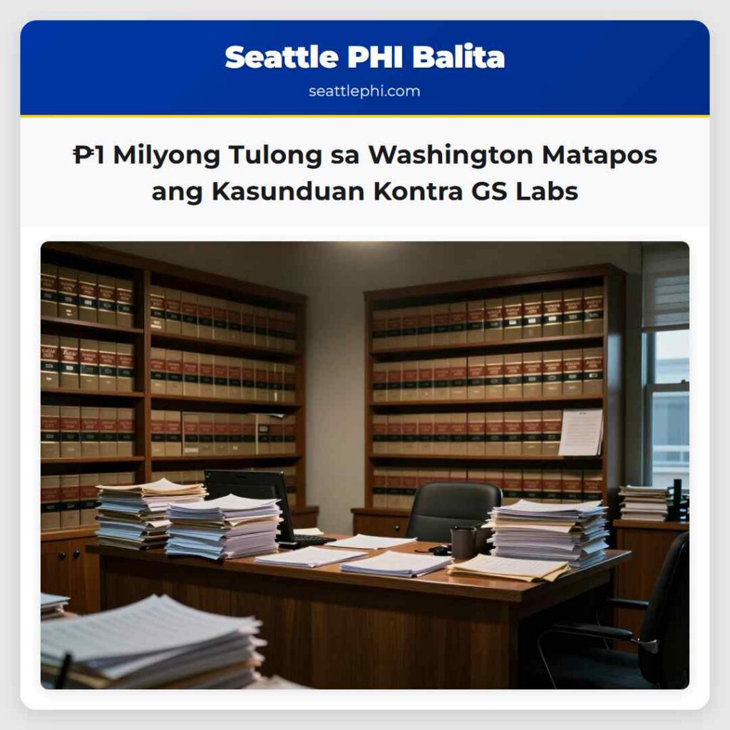 ₱1 Milyong Tulong sa Washington Matapos ang
