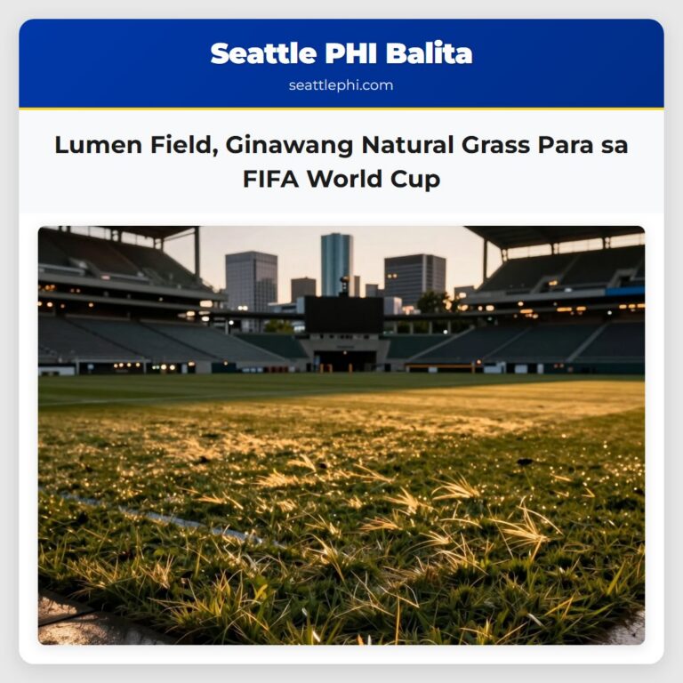 Lumen Field Ginawang Natural Grass Para sa FIFA World Cup