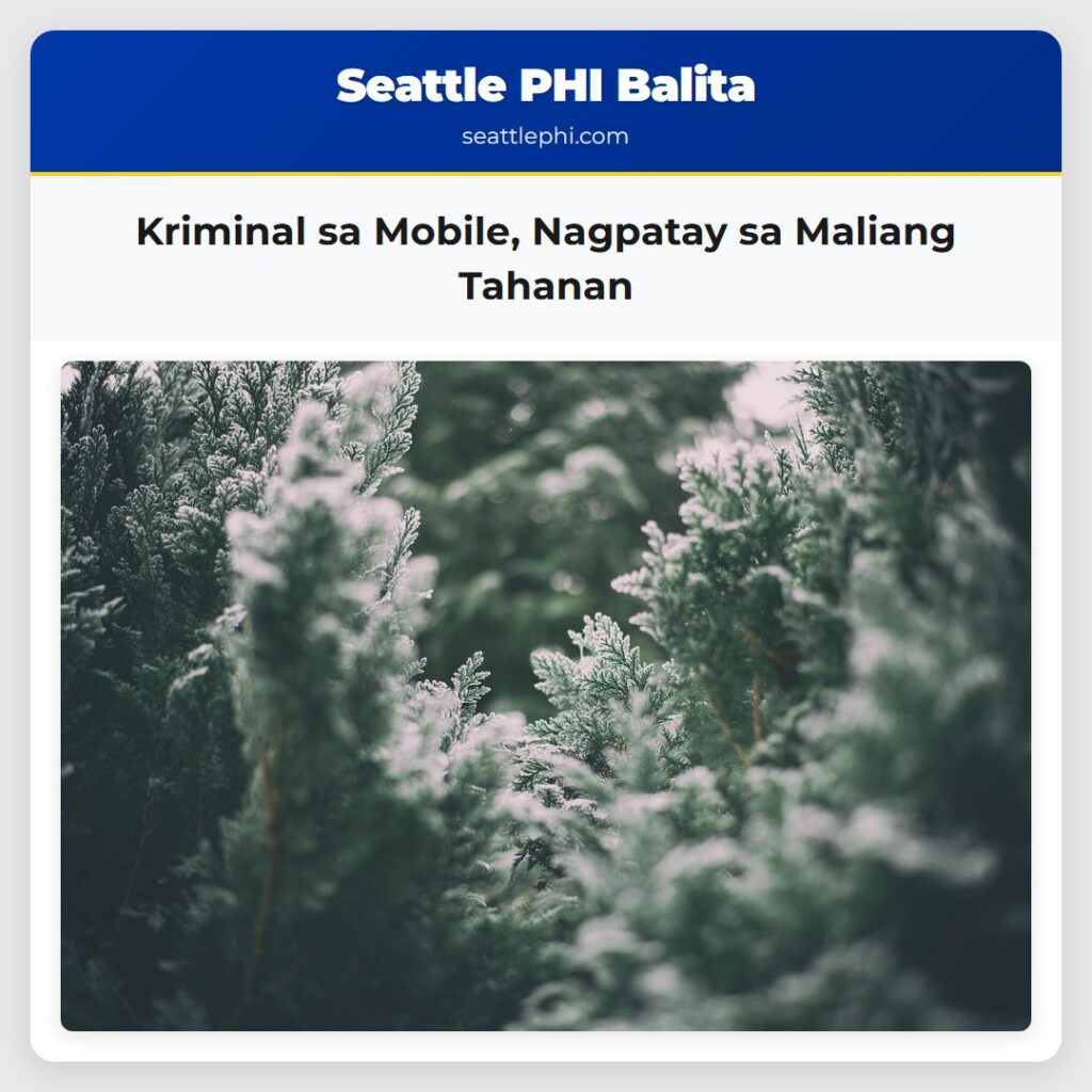 Kriminal sa Mobile Nagpatay sa Maliang Tahanan