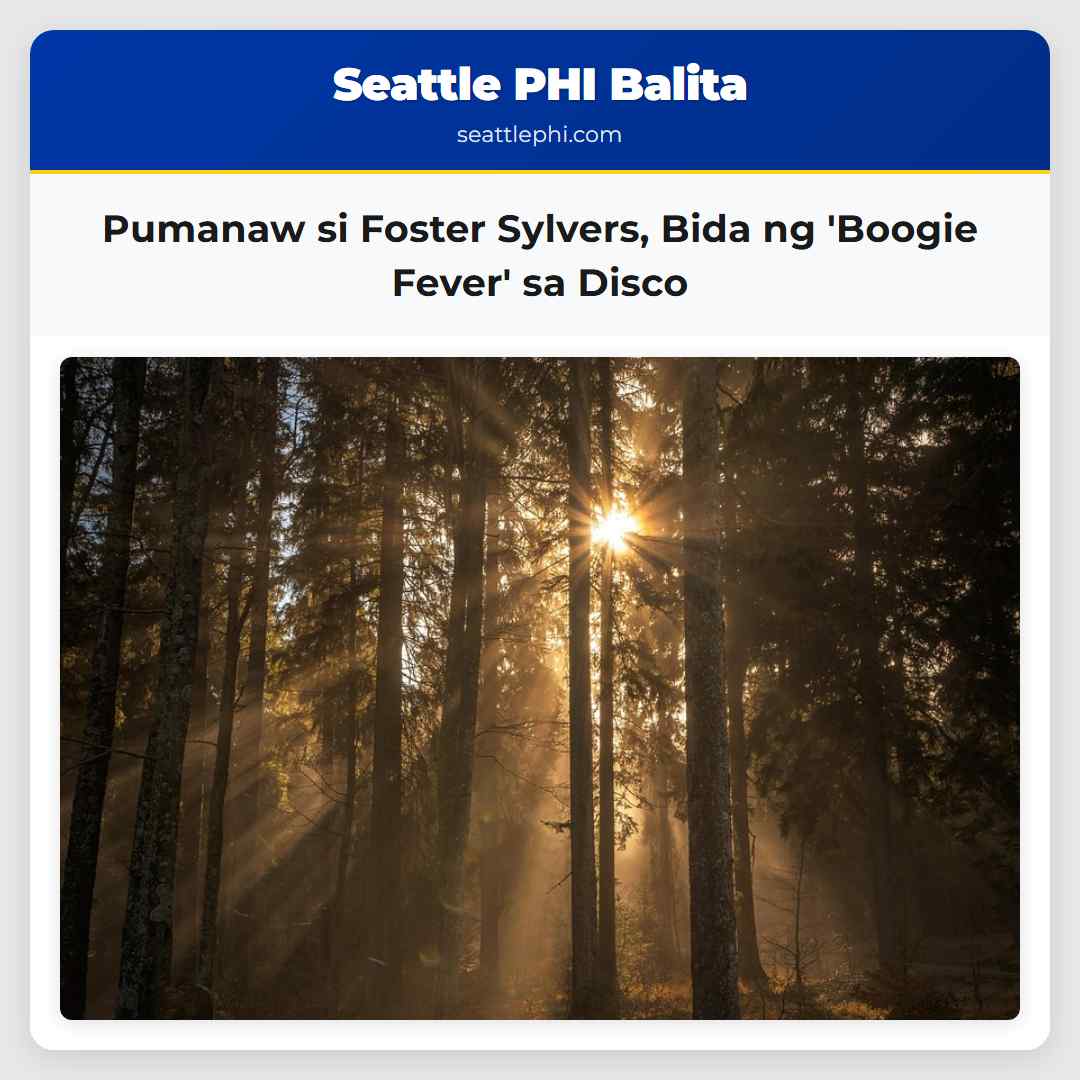 Pumanaw si Foster Sylvers Bida ng Boogie Fever sa Disco