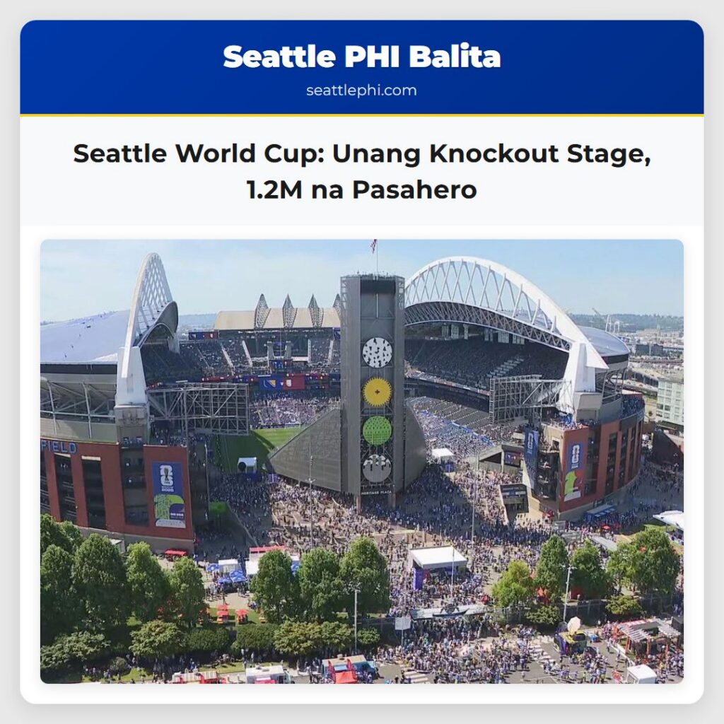 Seattle World Cup: Unang Knockout Stage, 1.2M na