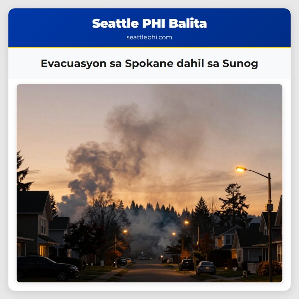 Evacuasyon sa Spokane dahil sa Sunog