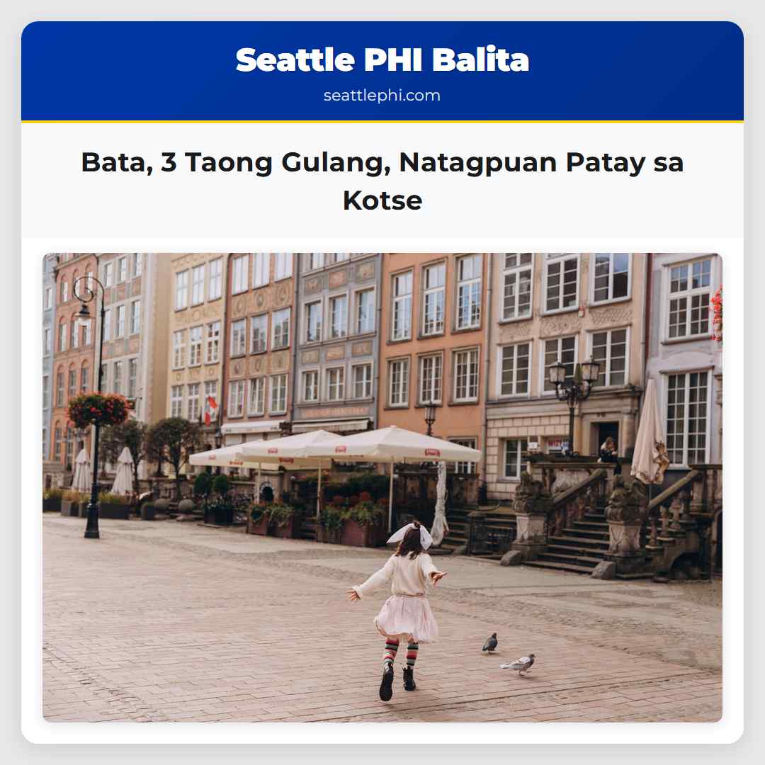 Bata, 3 Taong Gulang, Natagpuan Patay sa Kotse