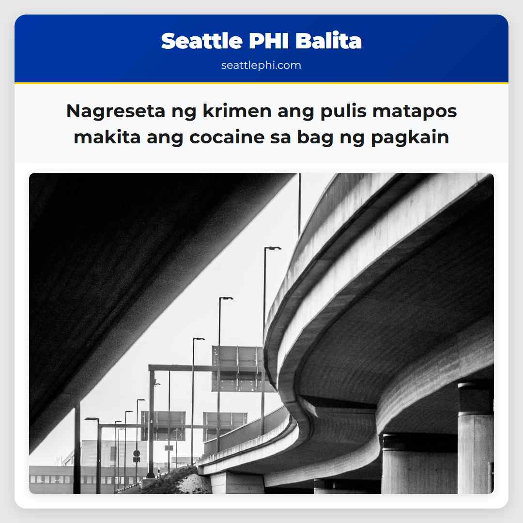Nagreseta ng krimen ang pulis matapos makita ang cocaine sa bag ng pagkain
