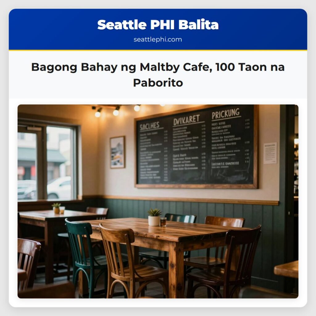 Bagong Bahay ng Maltby Cafe, 100 Taon na Paborito