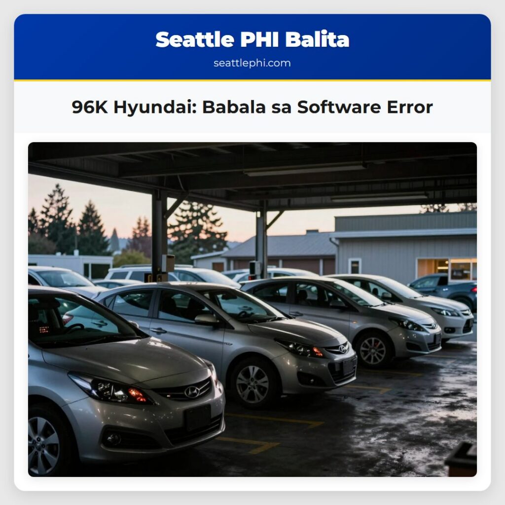 96K Hyundai: Babala sa Software Error
