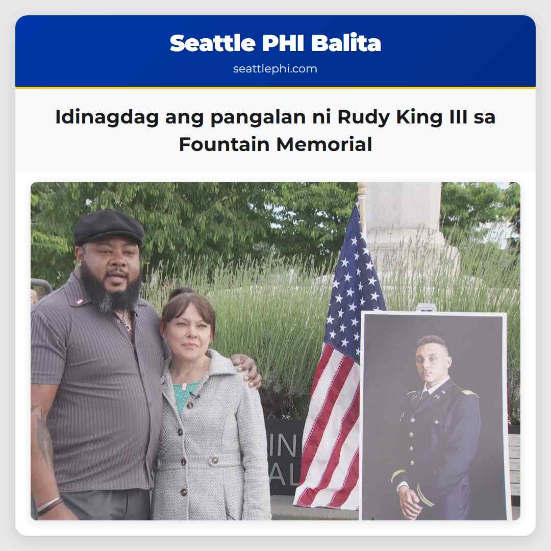 Idinagdag ang pangalan ni Rudy King III sa Fountain Memorial