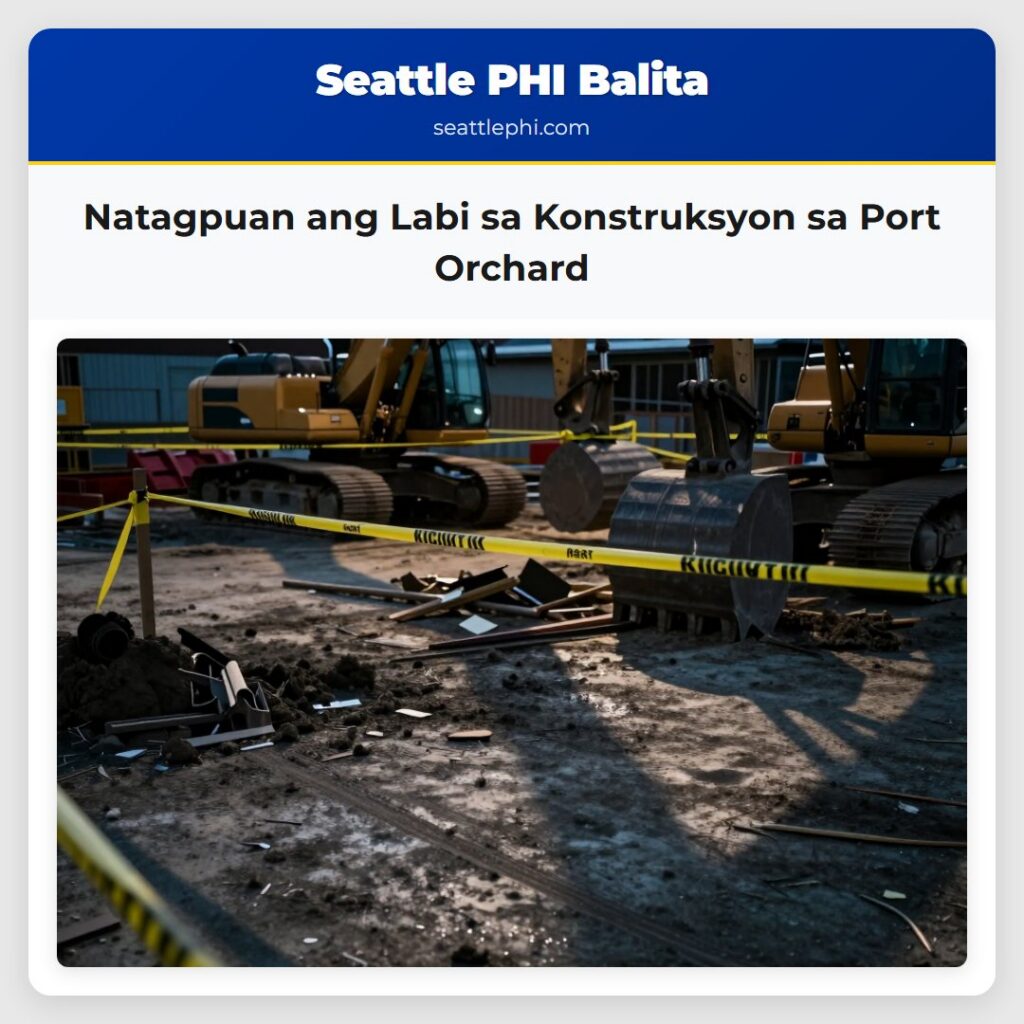 Natagpuan ang Labi sa Konstruksyon sa Port Orchard