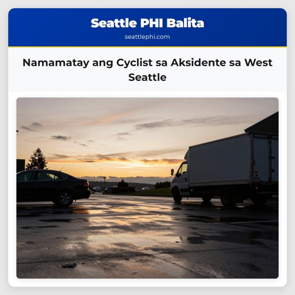 Namamatay ang Cyclist sa Aksidente sa West Seattle