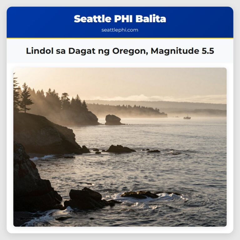 Lindol sa Dagat ng Oregon Magnitude 5.5