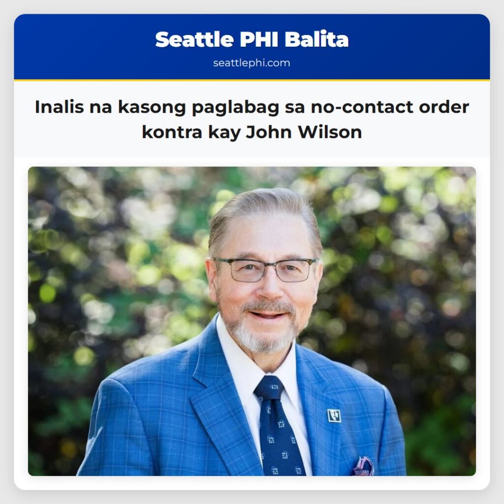 Inalis na kasong paglabag sa no-contact order