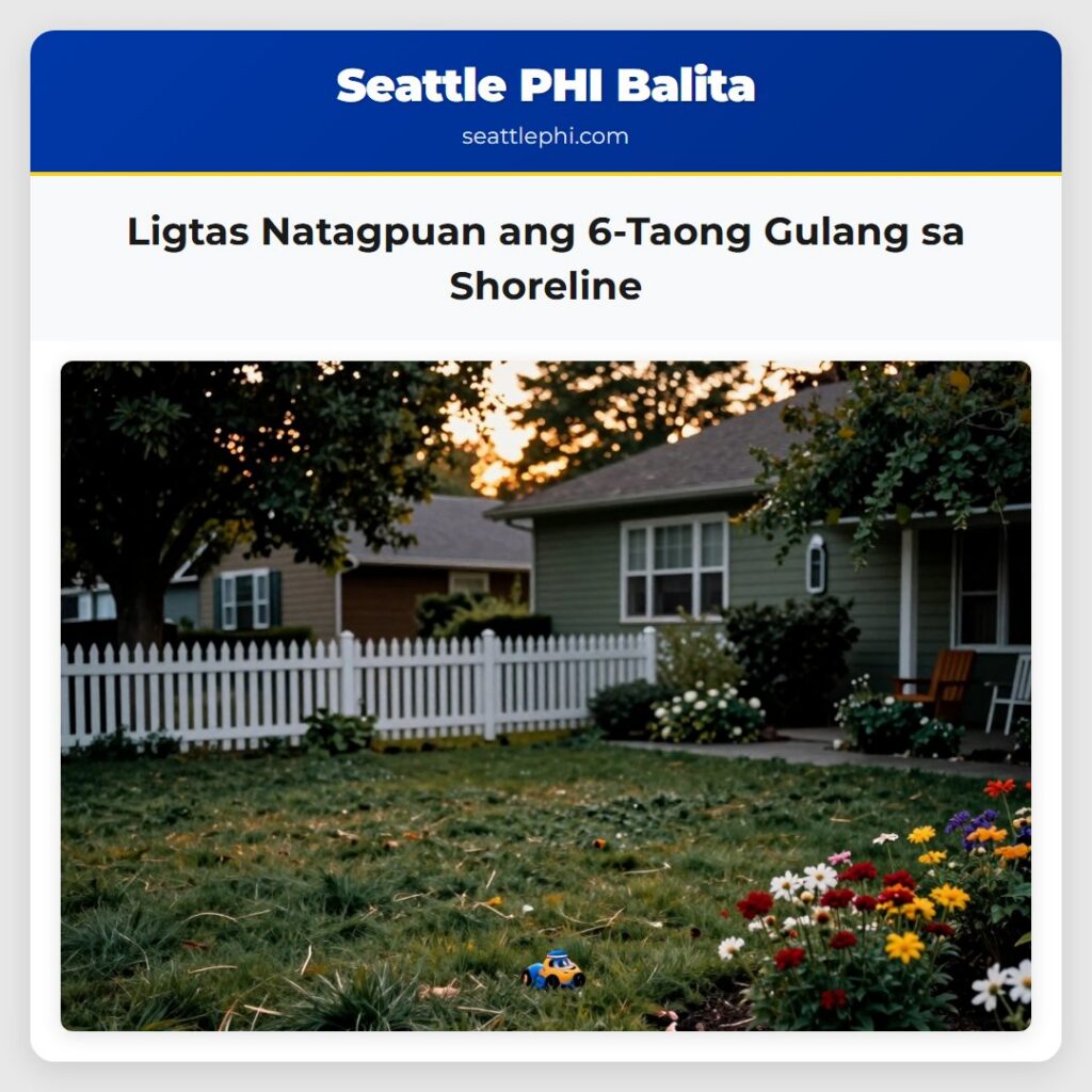Ligtas Natagpuan ang 6-Taong Gulang sa Shoreline