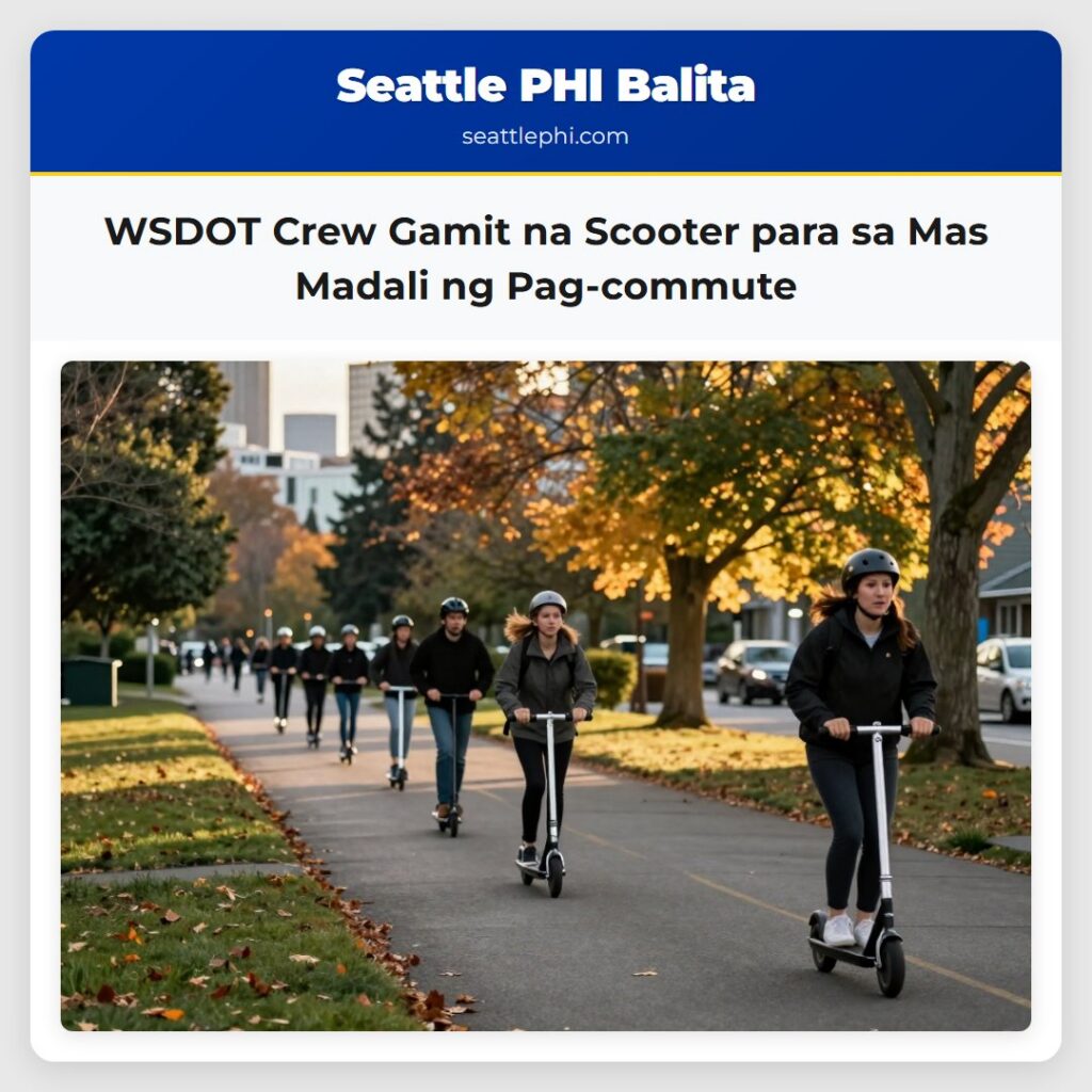 WSDOT Crew Gamit na Scooter para sa Mas Madali ng