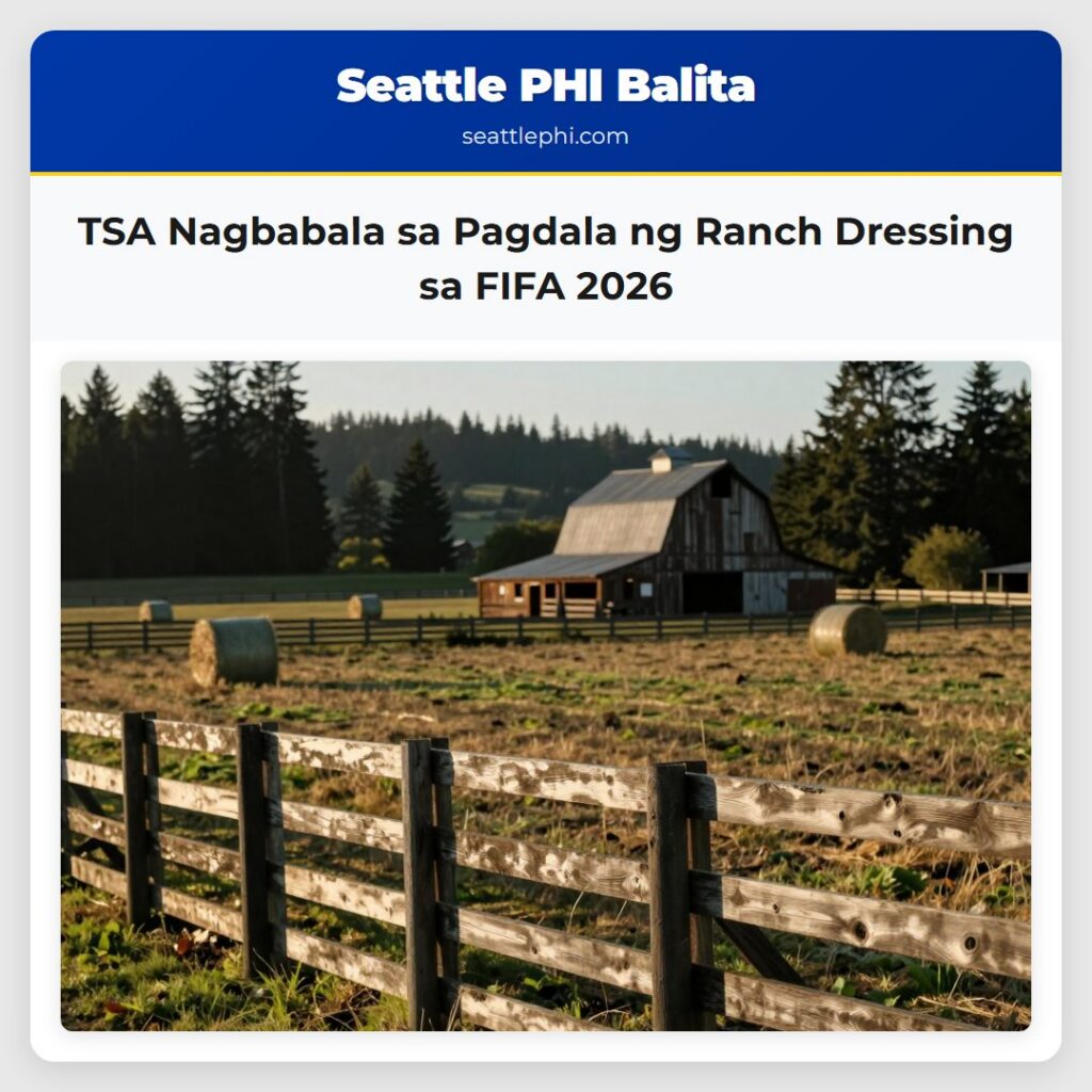 TSA Nagbabala sa Pagdala ng Ranch Dressing sa