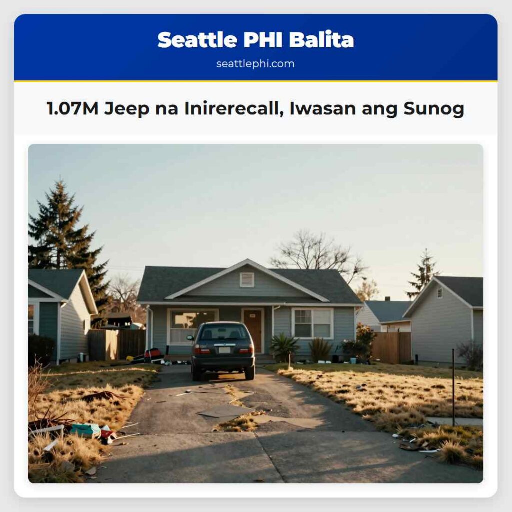 1.07M Jeep na Inirerecall, Iwasan ang Sunog