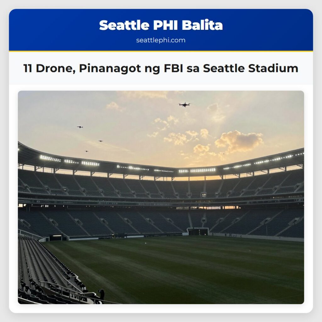 11 Drone, Pinanagot ng FBI sa Seattle Stadium
