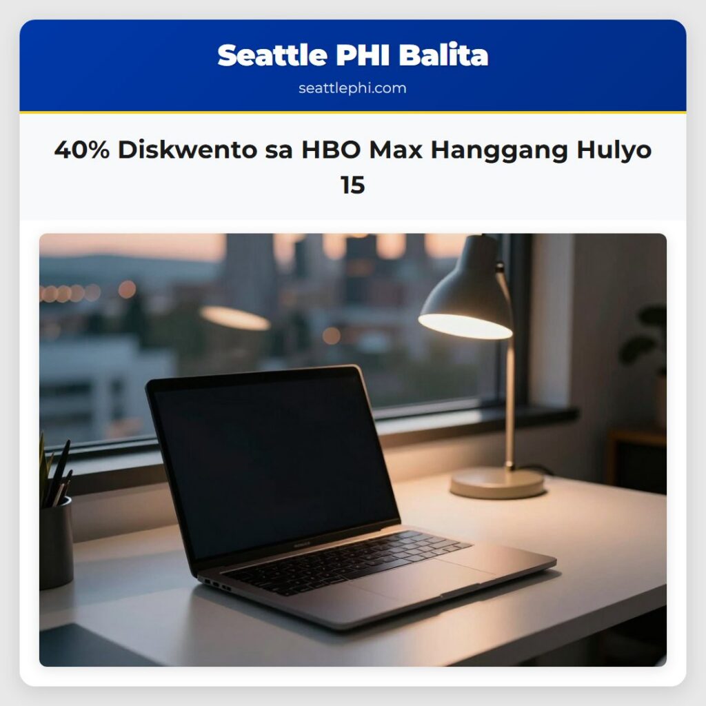 40% Diskwento sa HBO Max Hanggang Hulyo 15