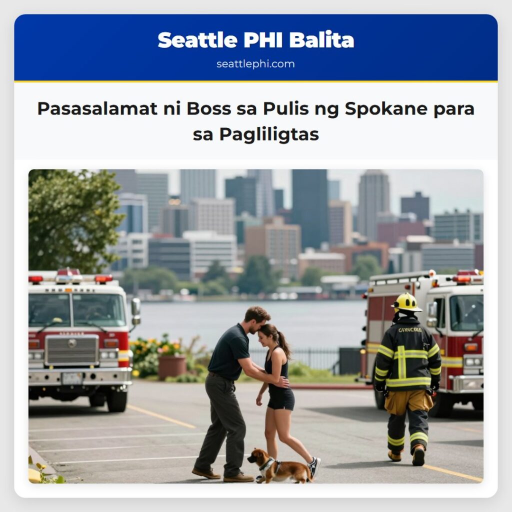 Pasasalamat ni Boss sa Pulis ng Spokane para sa