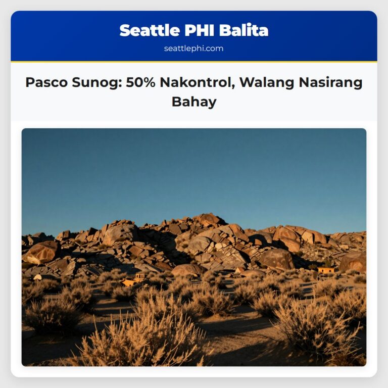 Pasco Sunog 50% Nakontrol Walang Nasirang Bahay