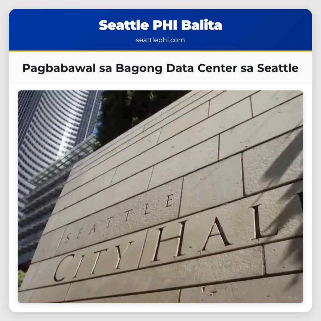 Pagbabawal sa Bagong Data Center sa Seattle