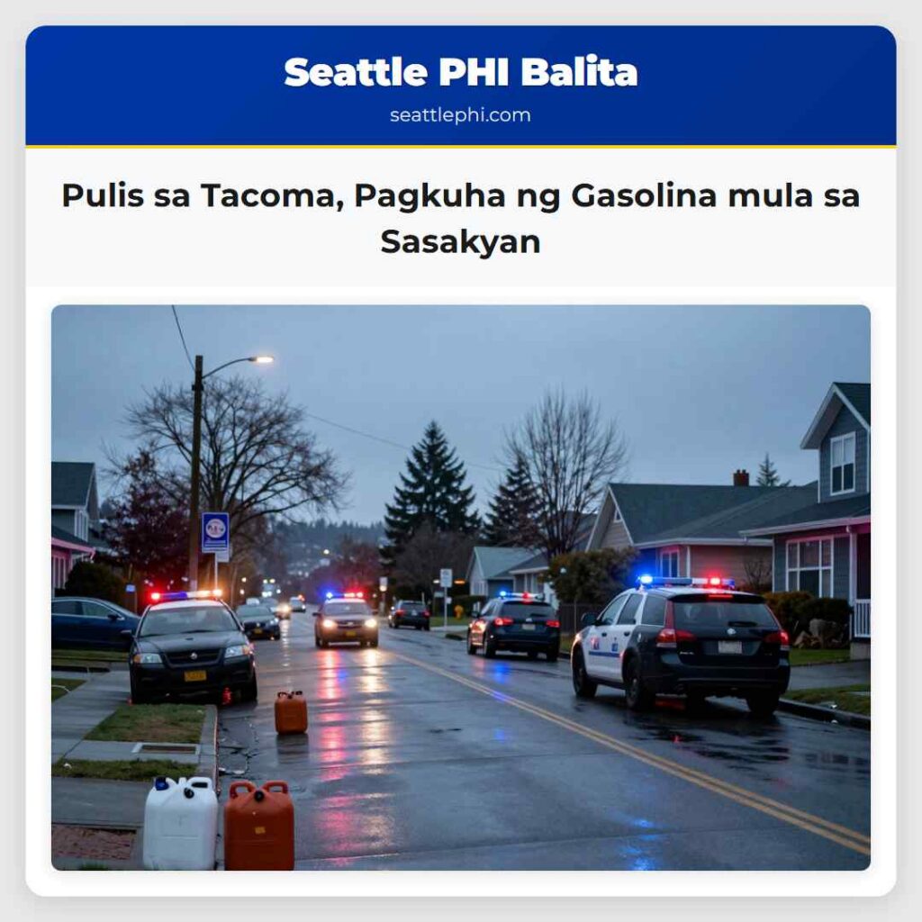 Pulis sa Tacoma, Pagkuha ng Gasolina mula sa